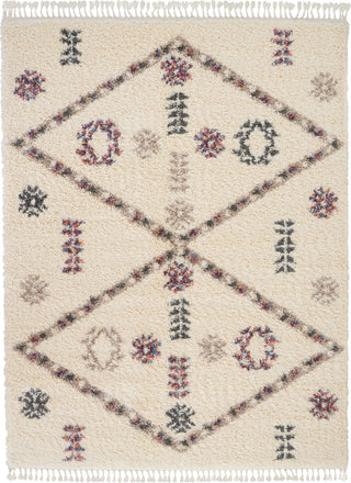 Nourison Nordic Shag NRD01 Ivory Area Rug 8' X 11'