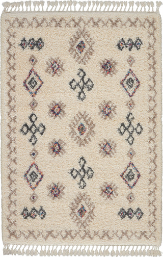 Nourison Nordic Shag NRD02 Ivory Area Rug
