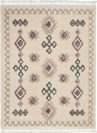 Nourison Nordic Shag NRD02 Ivory Area Rug 8' X 11'