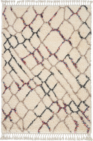 Nourison Nordic Shag NRD03 Ivory Area Rug 4' X 6'