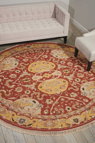 Nourison Nourmak S116 Rust Area Rug Room Image