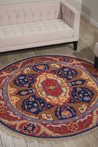 Nourison Nourmak S163 Navy Area Rug Room Image Feature