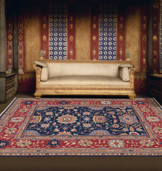 Nourison Nourmak S165 Navy Area Rug Room Image Feature