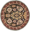 Nourison Nourmak SK70 Black Area Rug Round Image