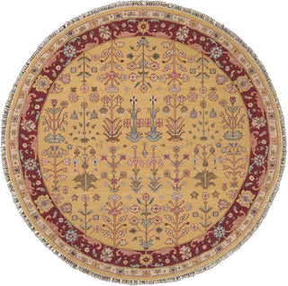 Nourison Nourmak SK92 Yellow Area Rug Round Image