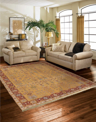 Nourison Nourmak SK92 Yellow Area Rug Room Image