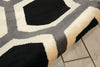 Nourison Nova NO105 Black/White Area Rug Detail Image