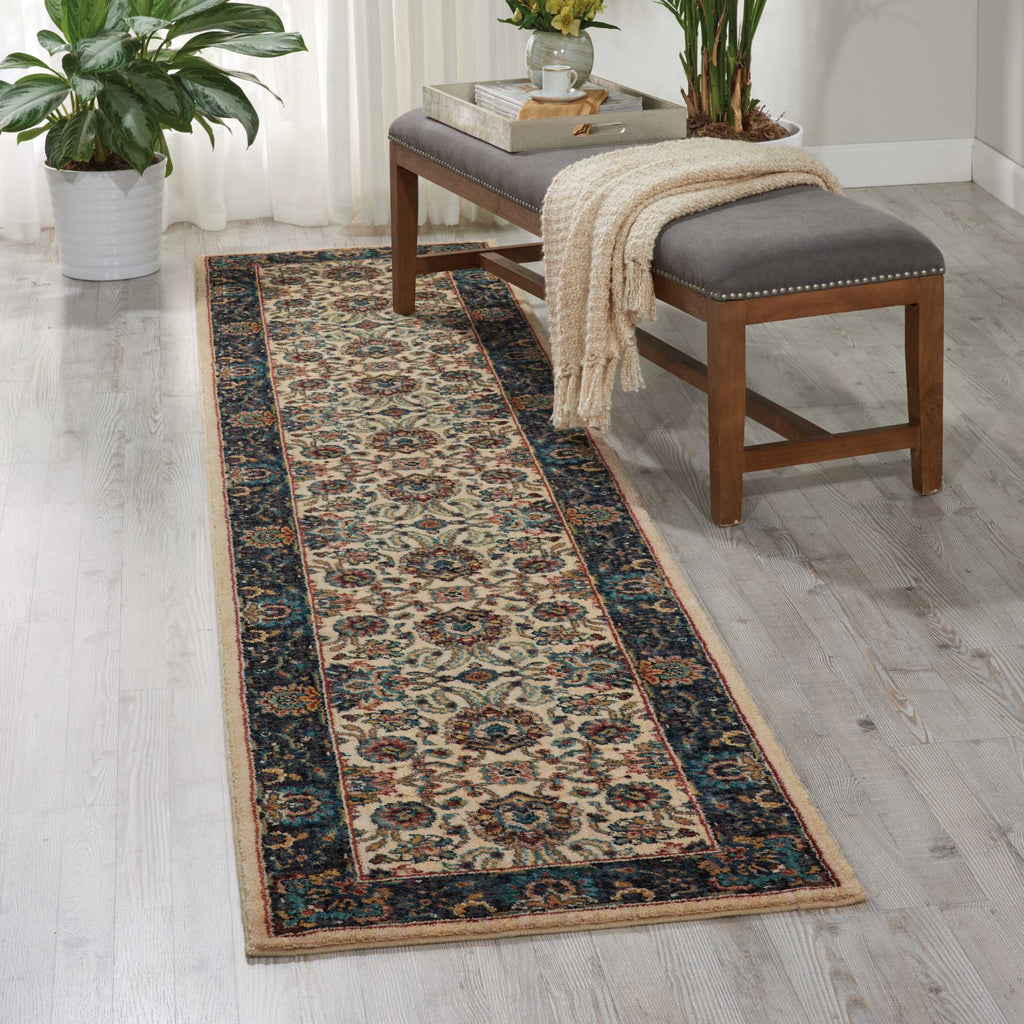 Nourison 2020 NR201 Ivory Area Rug Room Image Feature
