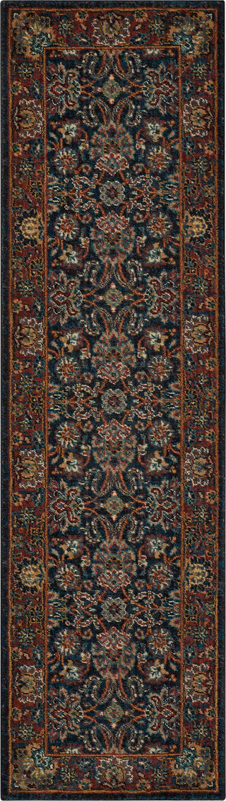 Nourison 2020 NR201 Navy Area Rug 2'3'' X 8' Runner