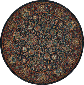 Nourison 2020 NR201 Navy Area Rug 5' X 5' Round