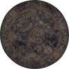 Nourison 2020 NR202 Charcoal Area Rug 5' X 5' Round