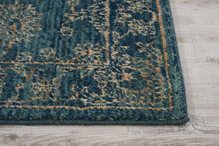 Nourison 2020 NR202 Teal Area Rug Detail Image