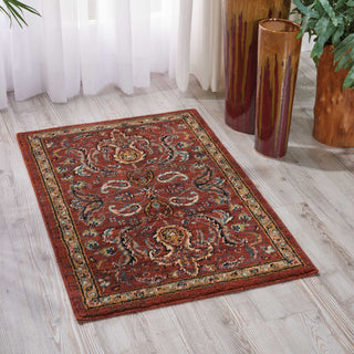 Nourison 2020 NR204 Brick Area Rug Room Image