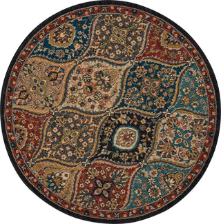 Nourison 2020 NR203 Multicolor Area Rug 5' X 5' Round