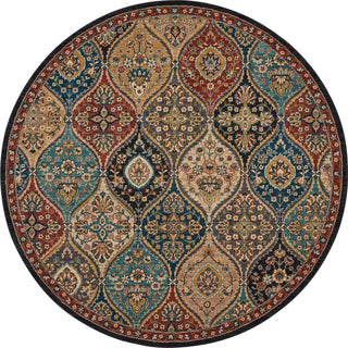 Nourison 2020 NR203 Multicolor Area Rug 7'5'' X 7'5'' Round