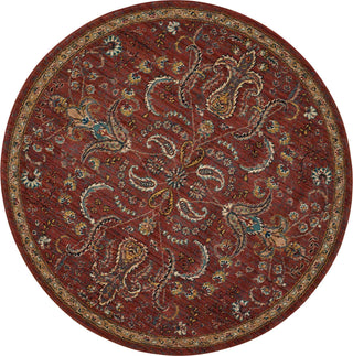 Nourison 2020 NR204 Brick Area Rug 5' X 5' Round