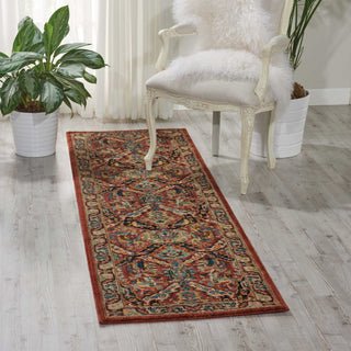 Nourison 2020 NR205 Terracotta Area Rug Room Image