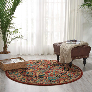 Nourison 2020 NR205 Terracotta Area Rug Room Image