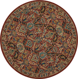 Nourison 2020 NR205 Terracotta Area Rug 7'5'' X 7'5'' Round