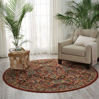 Nourison 2020 NR205 Terracotta Area Rug Room Image