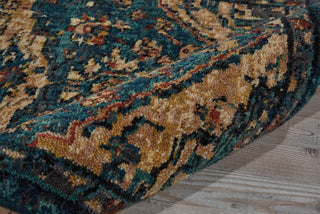 Nourison 2020 NR206 Teal Area Rug Detail Image