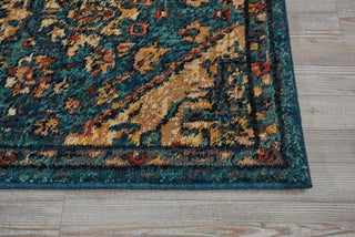 Nourison 2020 NR206 Teal Area Rug Detail Image