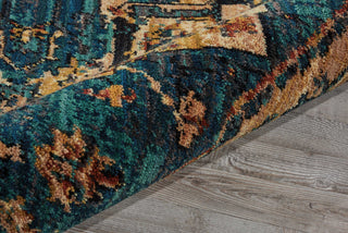 Nourison 2020 NR206 Teal Area Rug Detail Image