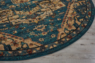 Nourison 2020 NR206 Teal Area Rug Detail Image