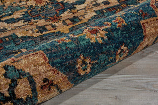 Nourison 2020 NR206 Teal Area Rug Detail Image