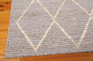 Nourison Organic Tudor OGT01 Pewter Area Rug by Joseph Abboud Corner Image