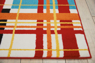 Oakdale OKD01 Red Area Rug by Nourison Detail Image