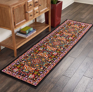 Nourison Oakdale OKD06 Black Area Rug Room Image