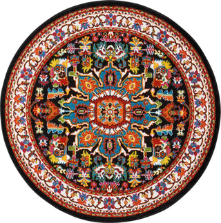 Nourison Oakdale OKD06 Black Area Rug 5'3'' X ROUND