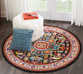 Nourison Oakdale OKD06 Black Area Rug Room Image