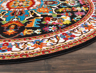 Nourison Oakdale OKD06 Black Area Rug Detail Image