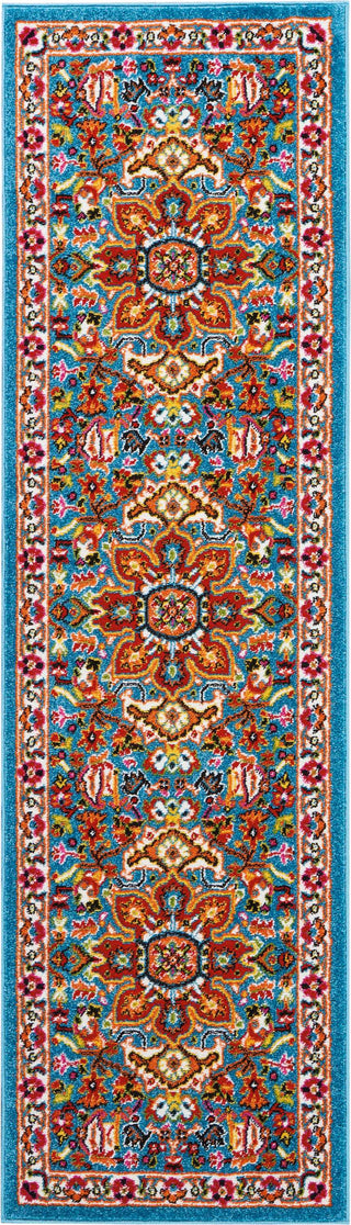 Nourison Oakdale OKD06 Blue Area Rug 2'2'' X 7'6''