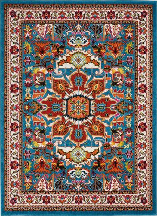 Nourison Oakdale OKD06 Blue Area Rug 5'3'' X 7'3''