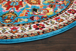 Nourison Oakdale OKD06 Blue Area Rug Detail Image