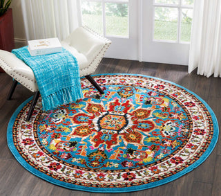 Nourison Oakdale OKD06 Blue Area Rug Room Image