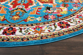 Nourison Oakdale OKD06 Blue Area Rug Detail Image