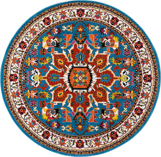 Nourison Oakdale OKD06 Blue Area Rug 7'10'' X ROUND