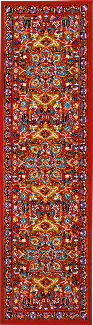 Nourison Oakdale OKD06 Red Area Rug 2'2'' X 7'6''