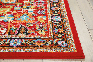 Nourison Oakdale OKD06 Red Area Rug Detail Image