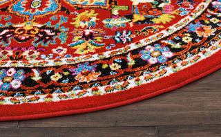 Nourison Oakdale OKD06 Red Area Rug Detail Image