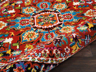 Nourison Oakdale OKD06 Red Area Rug Detail Image