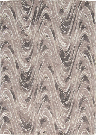 Nourison Studio Nyc Collection OM001 Charcoal Area Rug by Design 5' X 7'