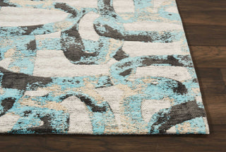 Nourison Studio Nyc Collection OM004 Midnight Teal Area Rug by Design Detail Image