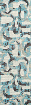 Nourison Studio Nyc Collection OM004 Midnight Teal Area Rug by Design main image