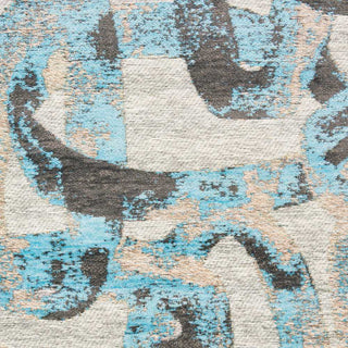 Nourison Studio Nyc Collection OM004 Midnight Teal Area Rug by Design Swatch Image