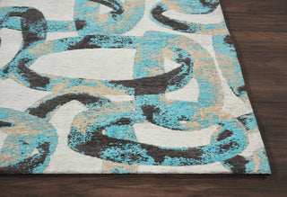 Nourison Studio Nyc Collection OM004 Midnight Teal Area Rug by Design Detail Image